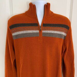Banana Republic Men's Half-zip wool blend sweater, large, great condition